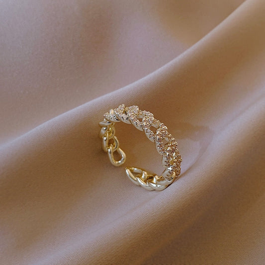 Gold Silvery Ring